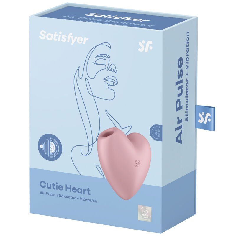 Satisfyer — Stimulateur clitoridien Cutie Heart, coloris rose