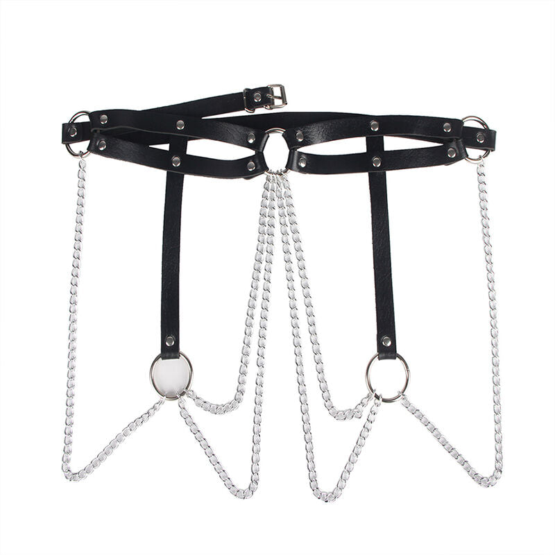 Subblime — Tenue Chainbelt en simili cuir, coloris noir (réf. 239268), taille unique