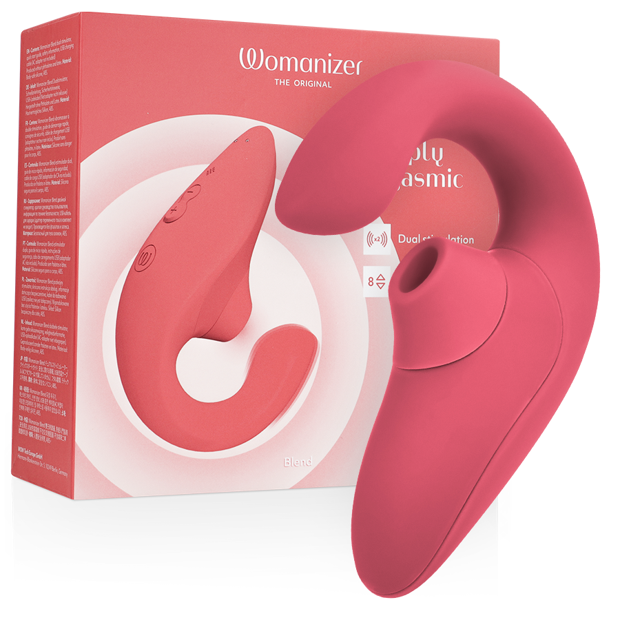 Womanizer Blend, rabbit et air pulse, rose