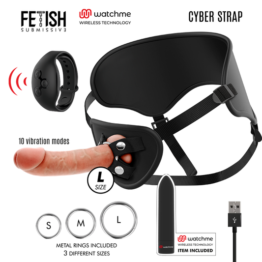 Fetish Submissive — Cyber Strap L : harnais gode télécommandé