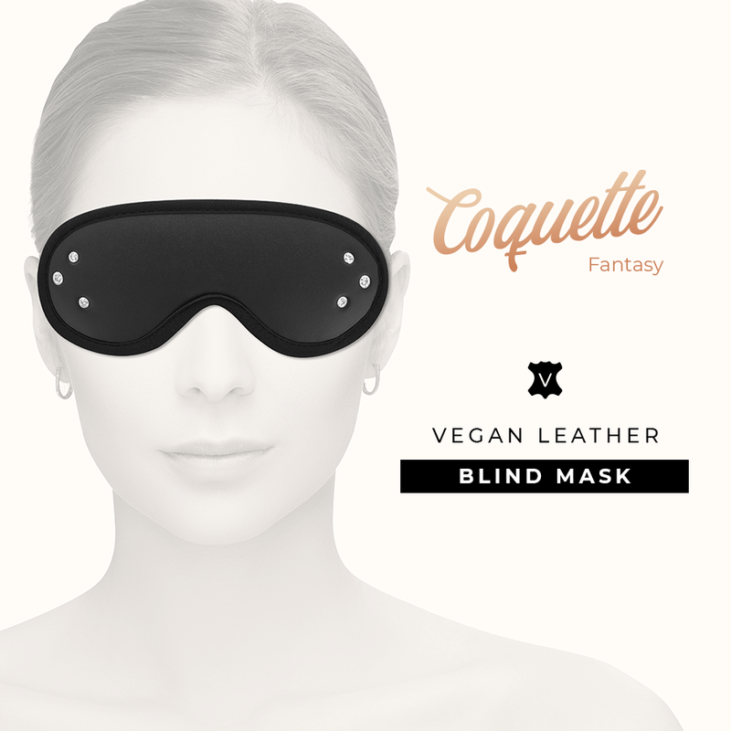 Coquette — Masque Fantasy Blind en simili cuir