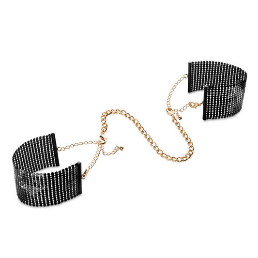 Bijoux Indiscrets — Menottes Sir Tallique en tulle, coloris noir