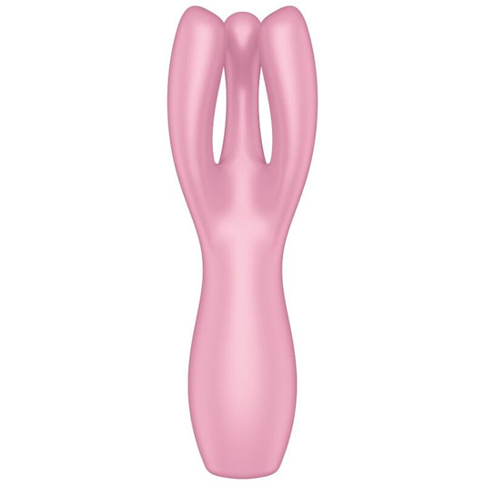 Satisfyer — Vibromasseur Threesome, coloris rose