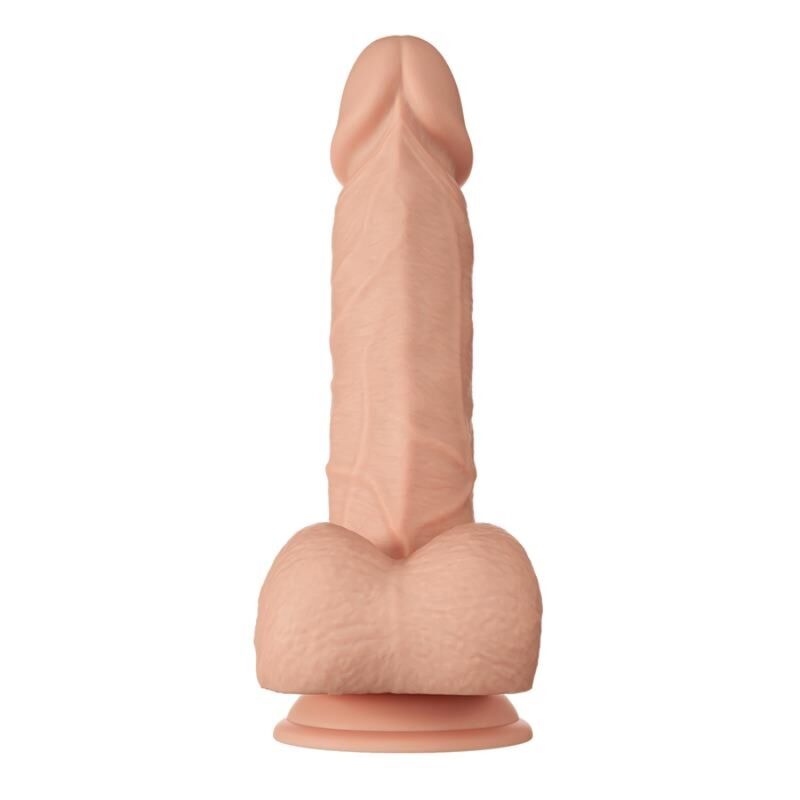 Gode réaliste à testicules Baile Bahamut 21,8 cm, vu de l'arrière
