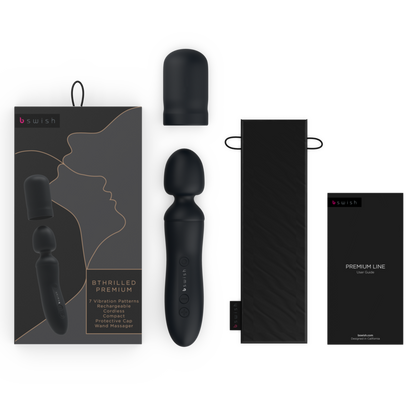 B Swish — Wand vibrant Bthrilled, coloris noir