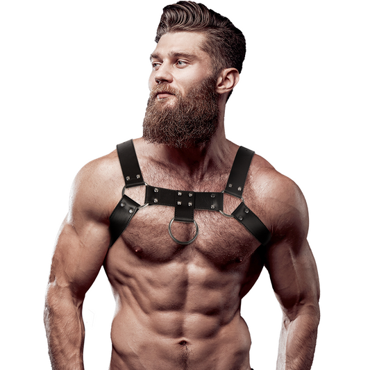 Fetish Submissive Attitude — Harnais Mens Eco-Leather en simili cuir (réf. 235638)