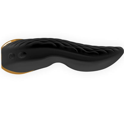 Stimulateur clitoridien Shunga Aiko, coloris noir, de profil