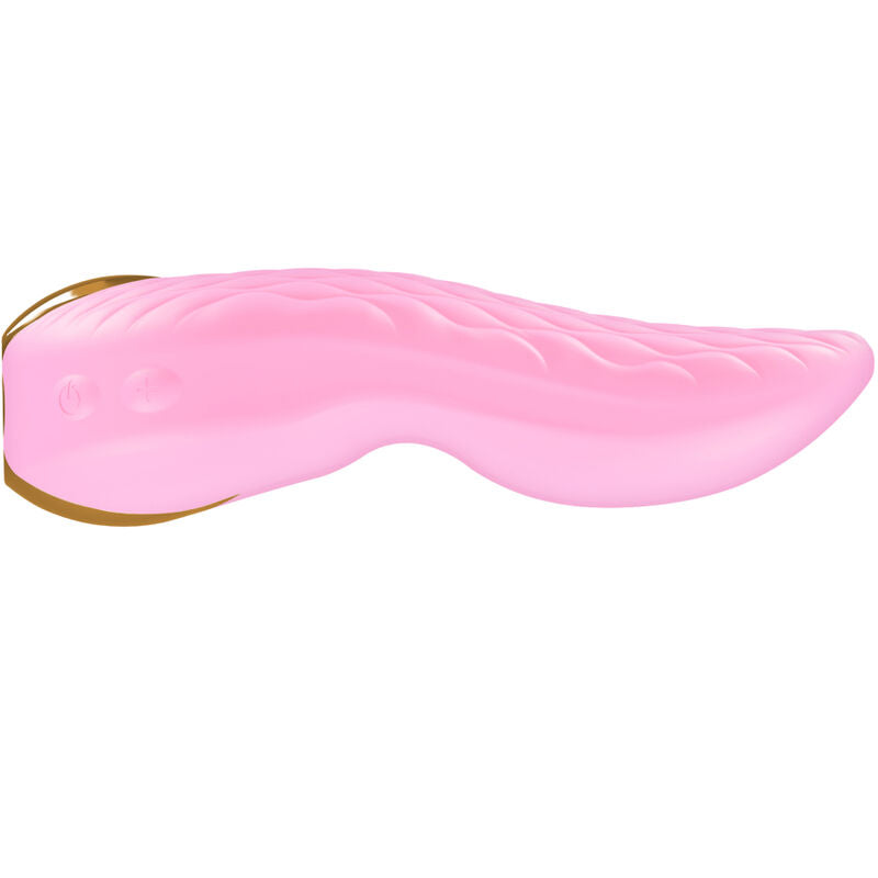 Stimulateur clitoridien Shunga Aiko, coloris rose, de profil