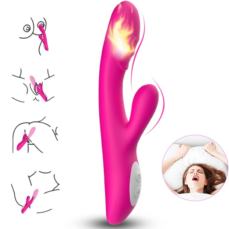 Armony — Spark : vibromasseur chauffant fuchsia