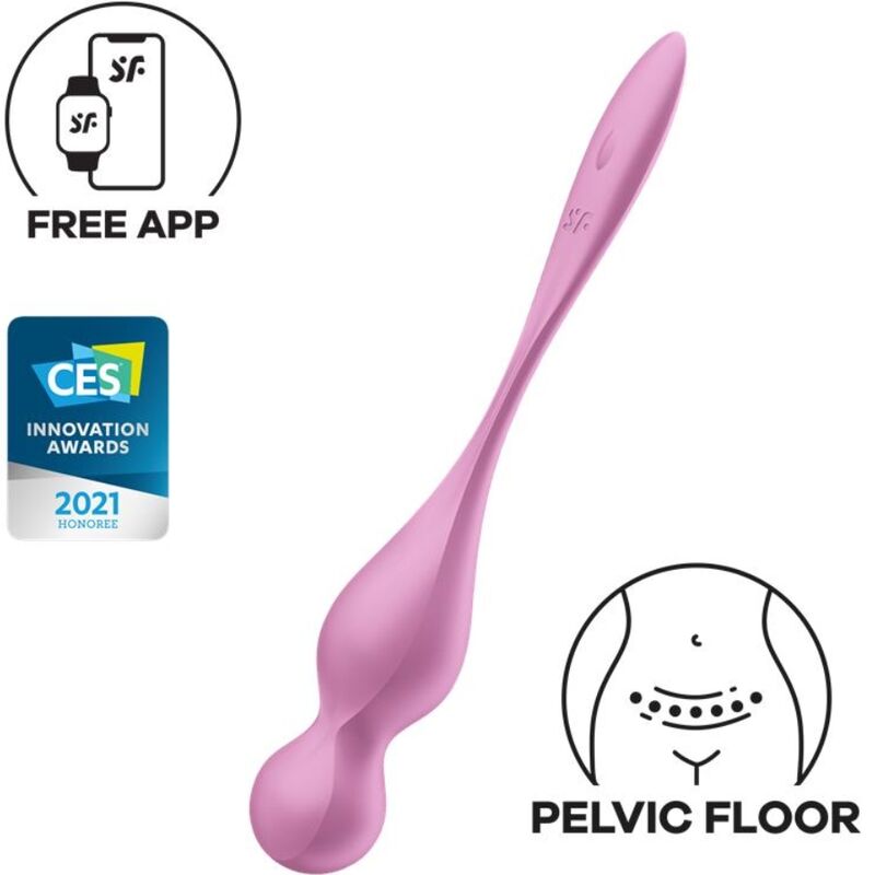 Boules de Geisha Satisfyer Love Birds, coloris rose
