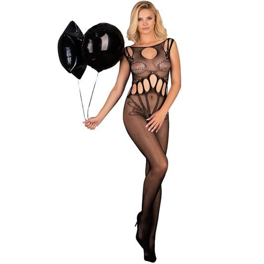 Livco Corsetti Bodystockings — Combinaison résille Amahil, coloris noir, taille unique