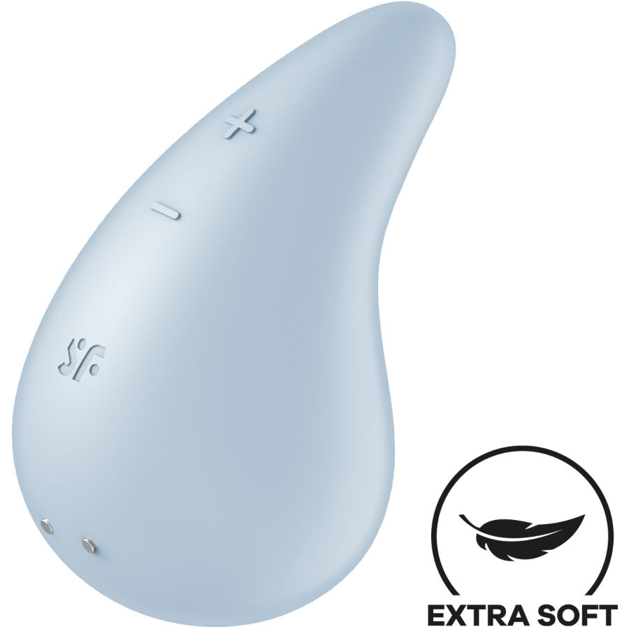 Vibromasseur Satisfyer Dew Drop, coloris bleu ciel