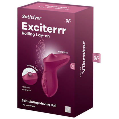 Satisfyer — Exciter : stimulateur clitoridien lay-on, fuchsia