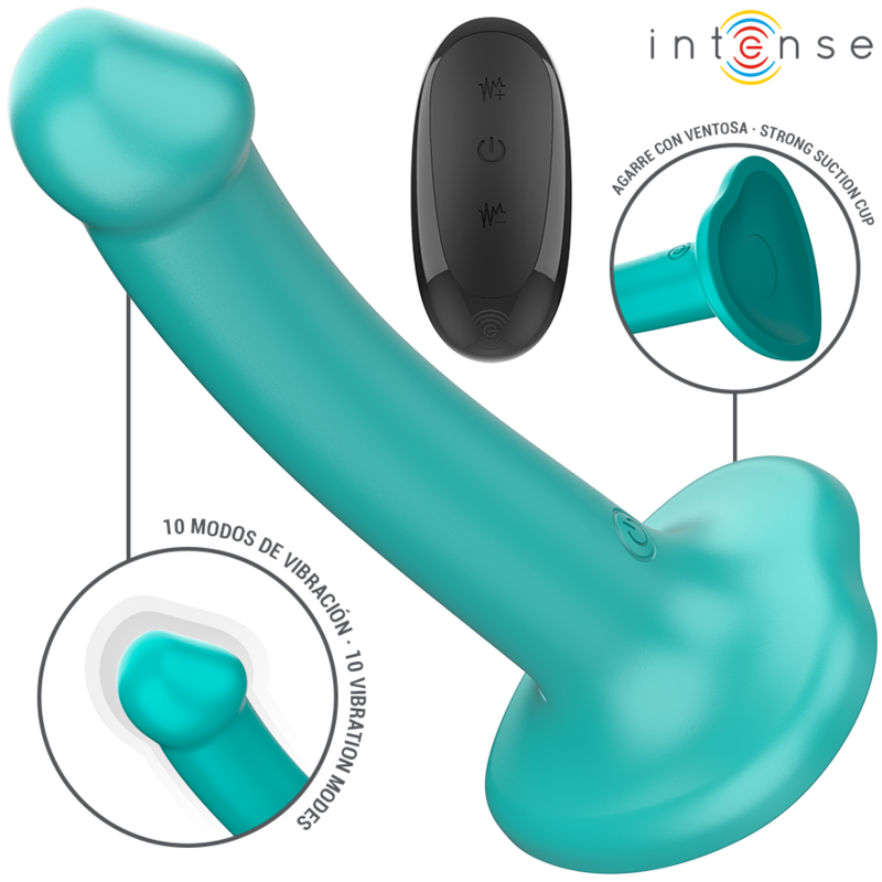 Intense — Gode vibrant télécommandé Katie, coloris bleu