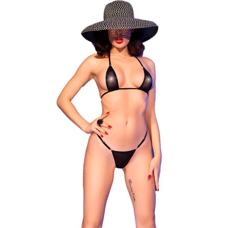Chilirose bikini micro, coloris noir