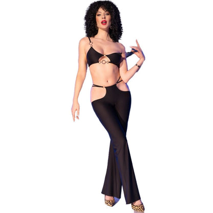 Chilirose — Ensemble Top Leggings, coloris noir et doré