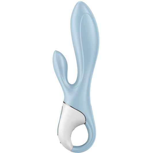 Satisfyer — Vibromasseur rabbit Bunny Inflatable, coloris bleu