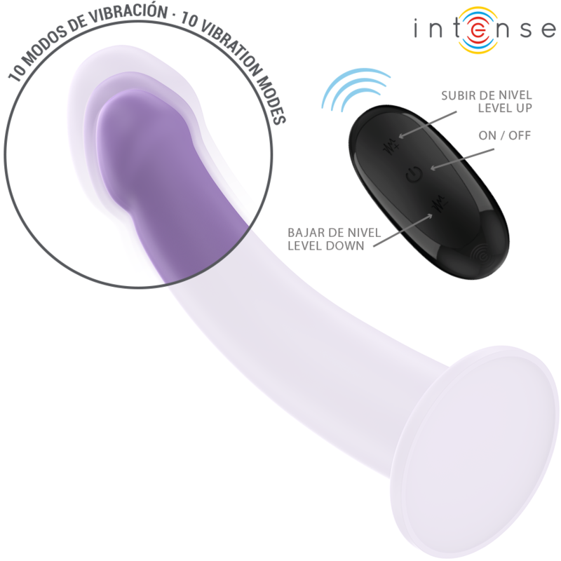 Intense — Vibromasseur télécommandé Eddie Vibrations 17.5 cm, coloris violet