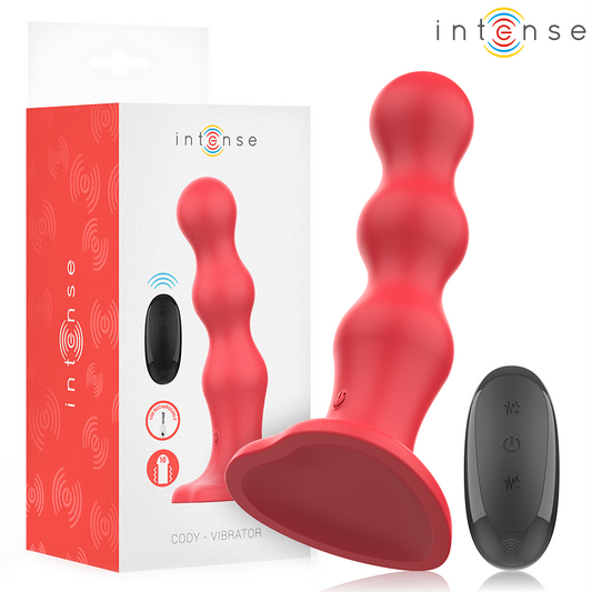 Intense — Gode vibrant télécommandé Cody, coloris rouge