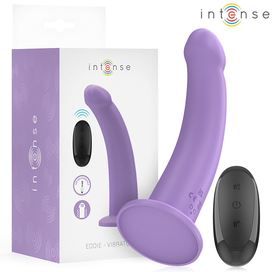 Intense — Vibromasseur télécommandé Eddie Vibrations 17.5 cm, coloris violet
