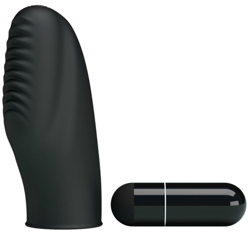 Pretty Love — Vibromasseur Flirtation Stanford Vibration, coloris noir — inclus dans le kit Deux plaisirs a la fois