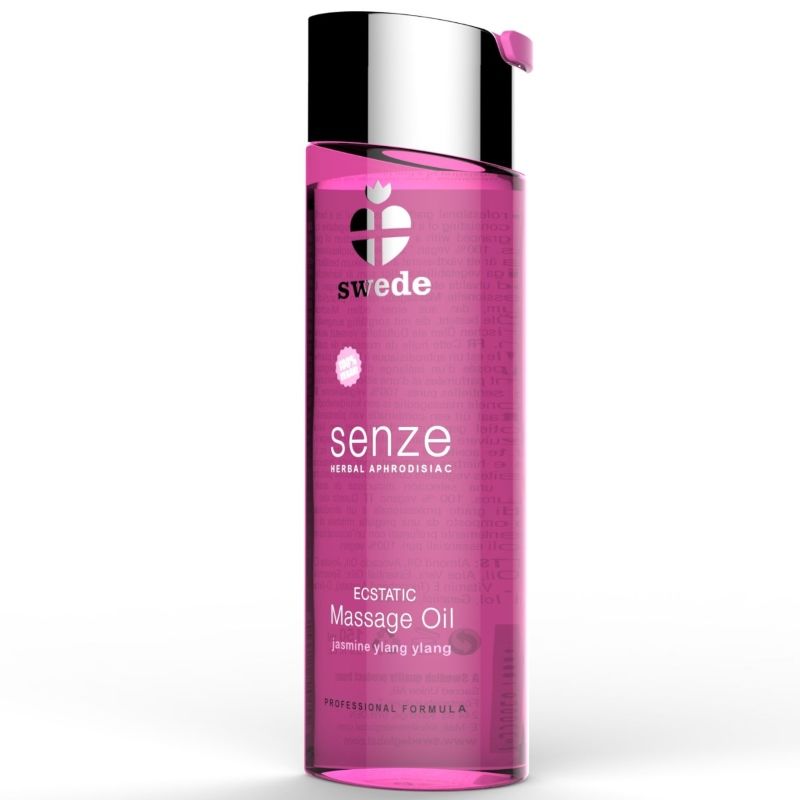 Huile de massage Swede Senze Ecstatic, jasmin, ylang-ylang, flacon de 150 ml